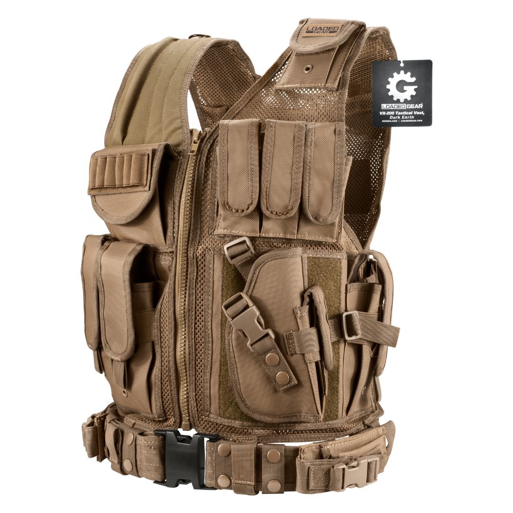 Barska BI12346 Loaded Gear VX-200 Tan Tactical Vest