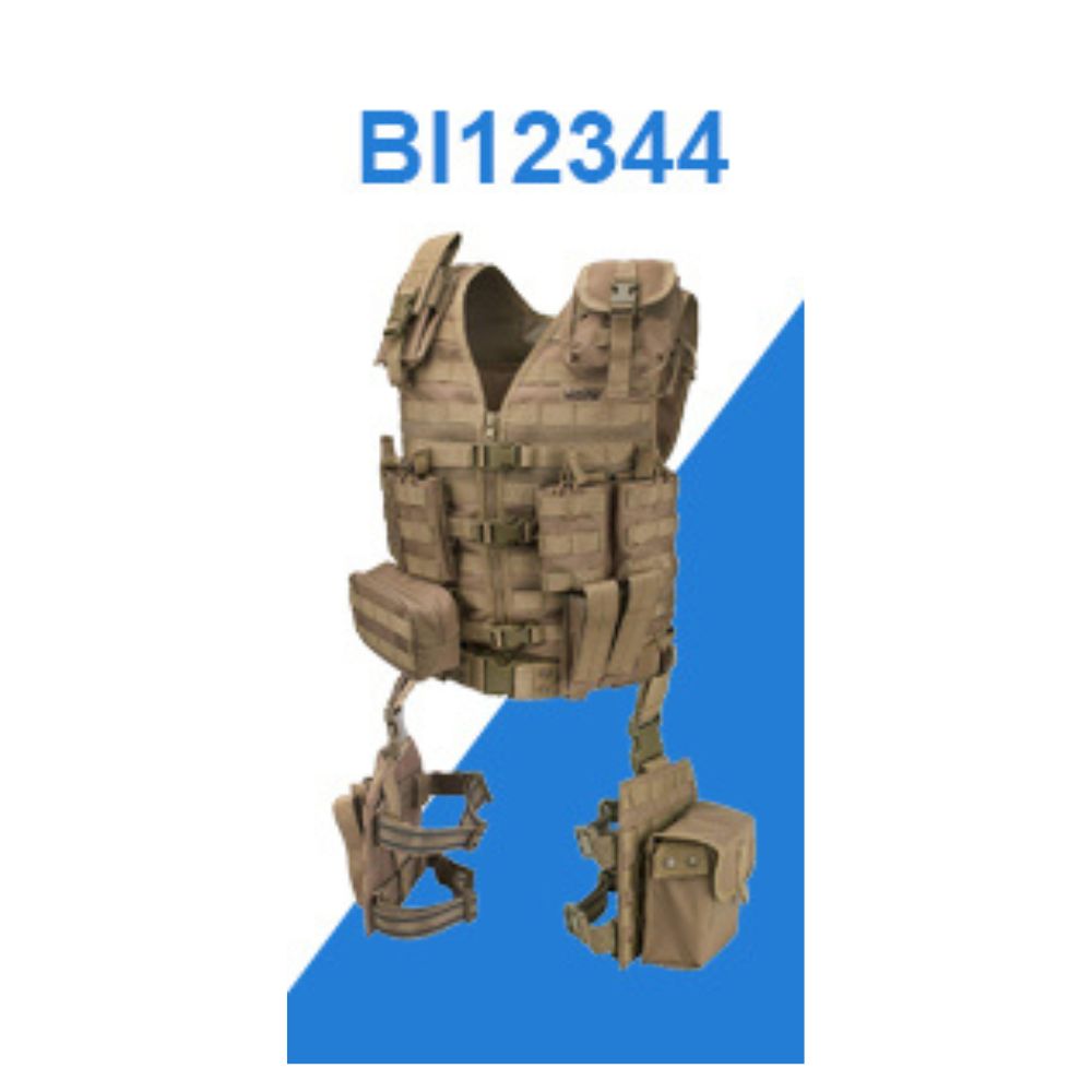 Barska Loaded Gear VX-100 Tactical Vest and Leg Platforms (Flat Dark Earth) BI12344