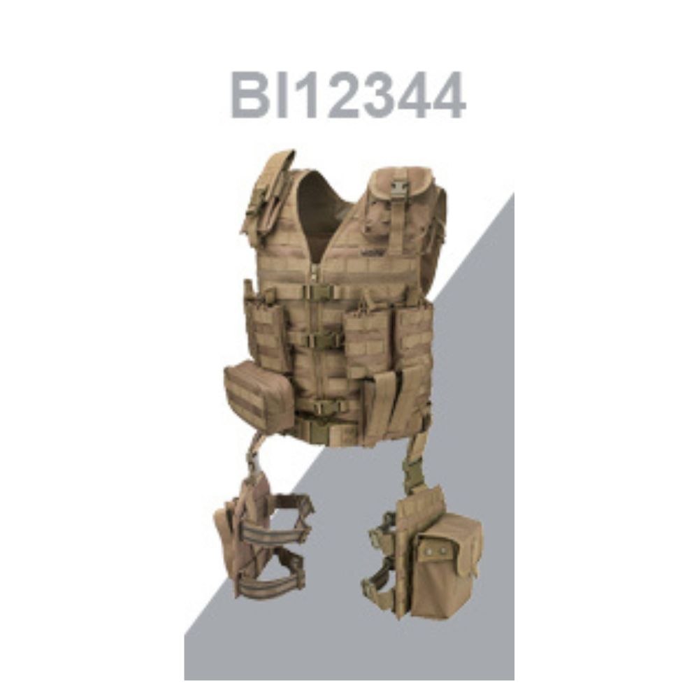 Barska Loaded Gear VX-100 Tactical Vest and Leg Platforms (Flat Dark Earth) BI12344