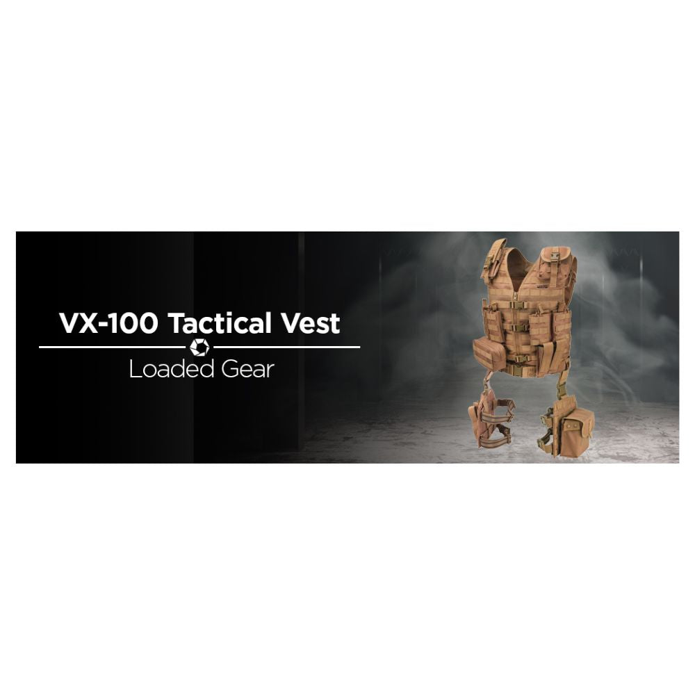 Barska Loaded Gear VX-100 Tactical Vest and Leg Platforms (Flat Dark Earth) BI12344