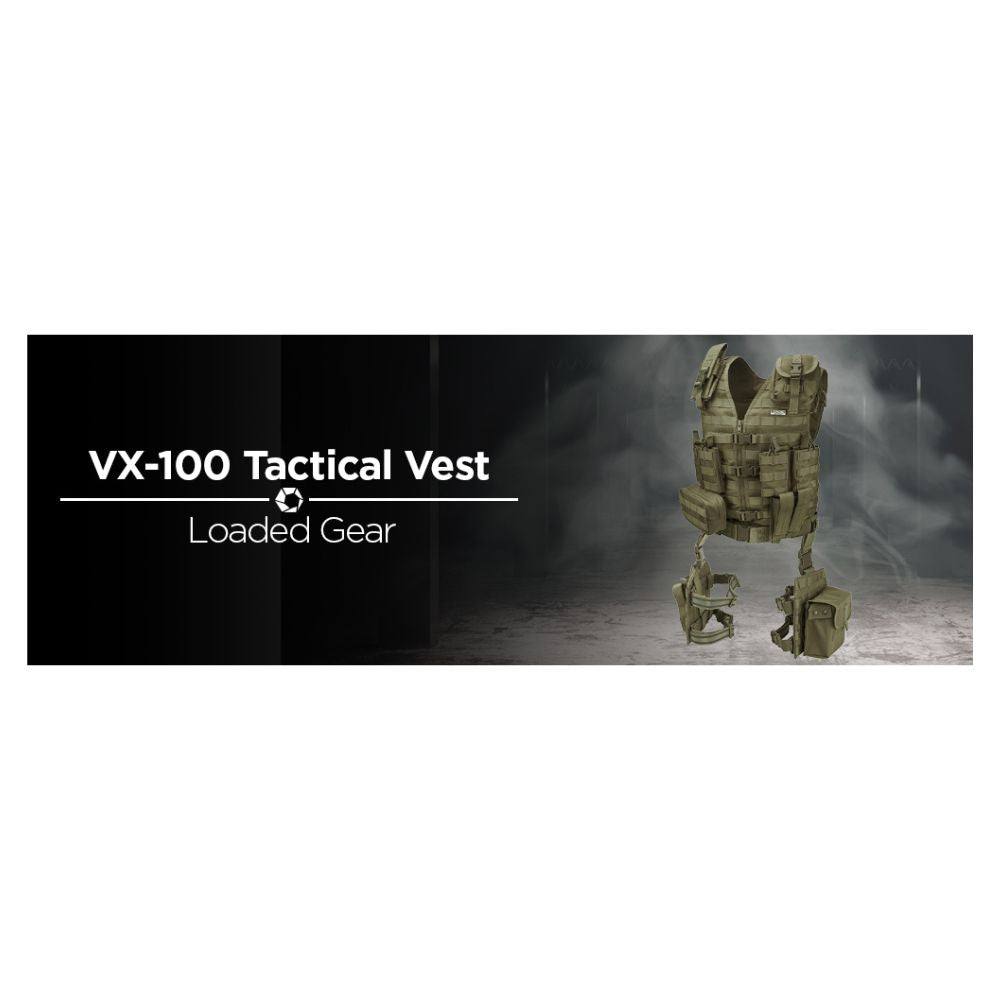 Barska Loaded Gear VX-100 Tactical Vest and Leg Platforms (OD Green) BI12330