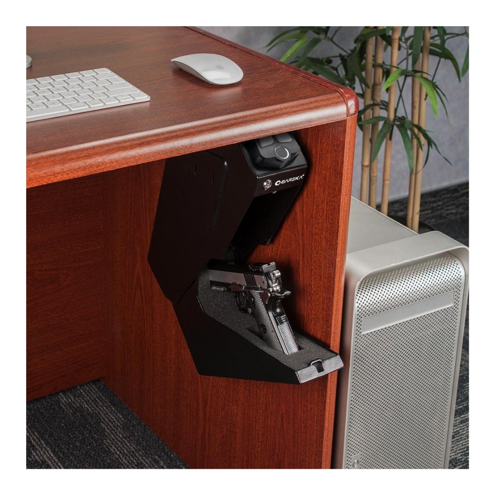 Barska Quick Access Biometric Handgun Desk Safe AX13092