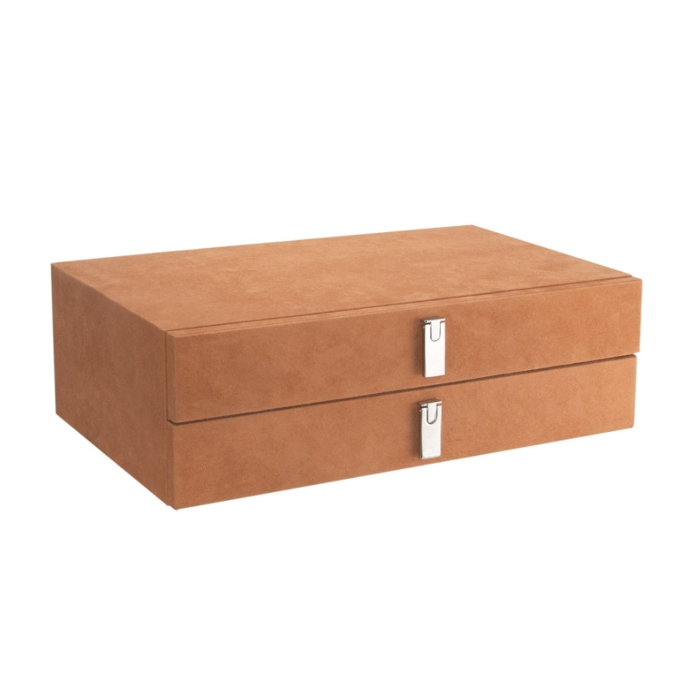 Barska Suede-Lined Jewelry Storage Drawer Set Tan AF13318