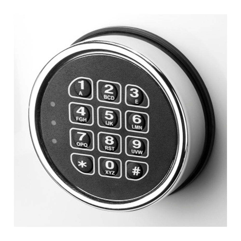 Barska White Keypad Jewelry Safe Tan Interior AX13104