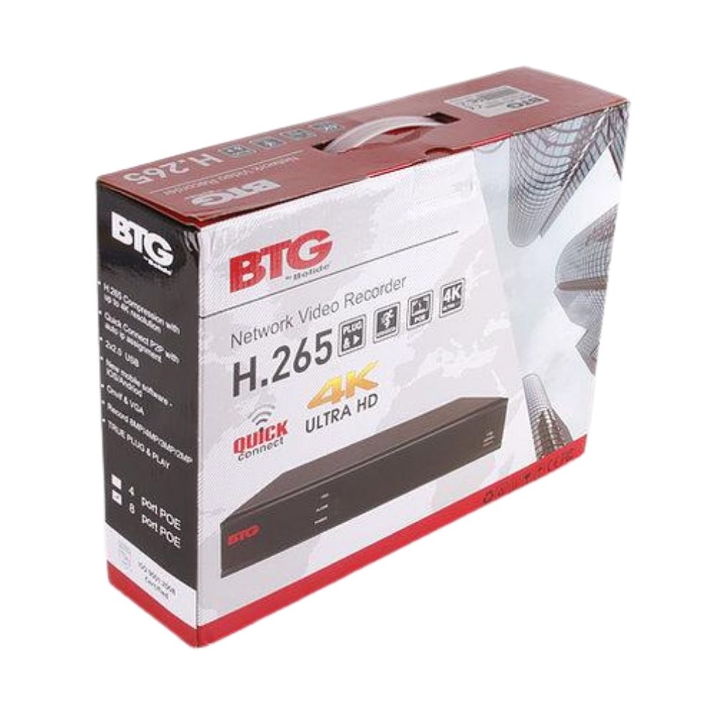 Bolide H.265 5MP 8ch NVR with 8ch POE | All Security Equipment