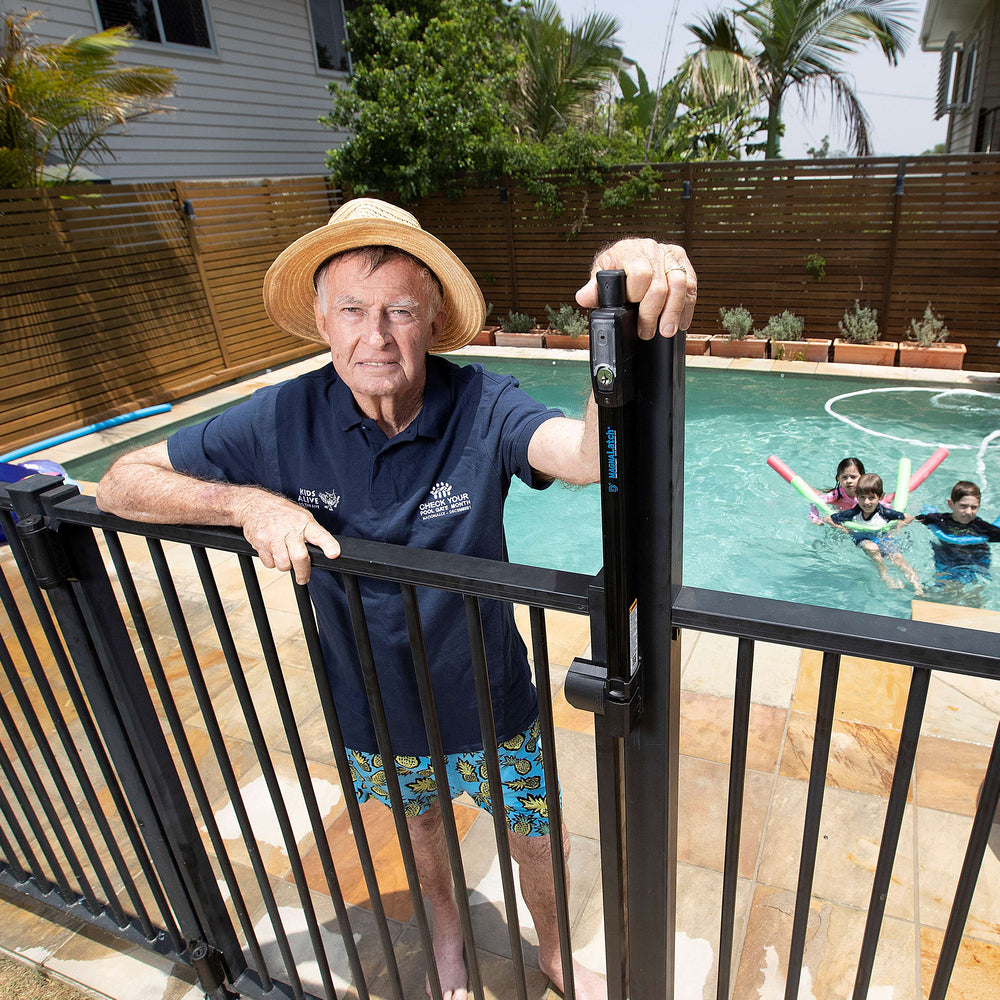 D&D Technologies Top Pull Safety Magnetic Gate Latch and Lock ML3TPKA