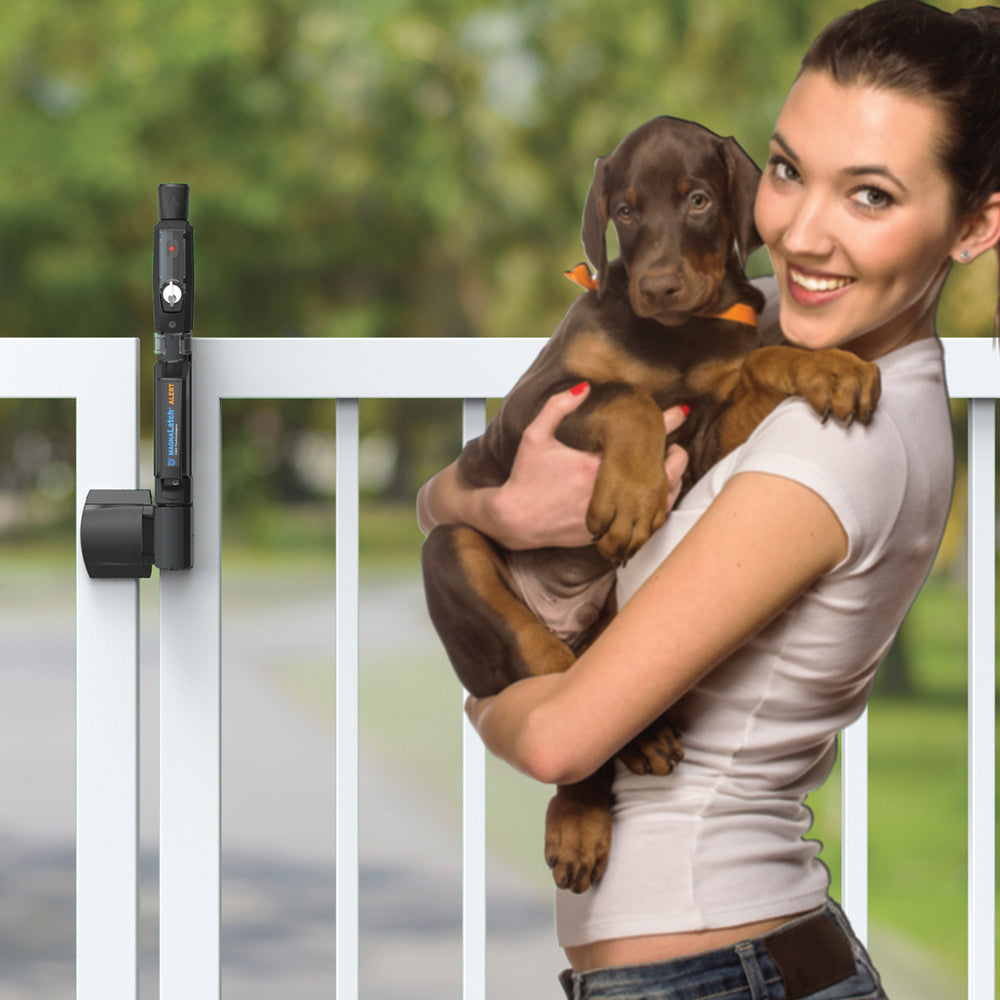 D&D Technologies Vertical Pull Magnetic Gate Latch and Lock ML3VPKA
