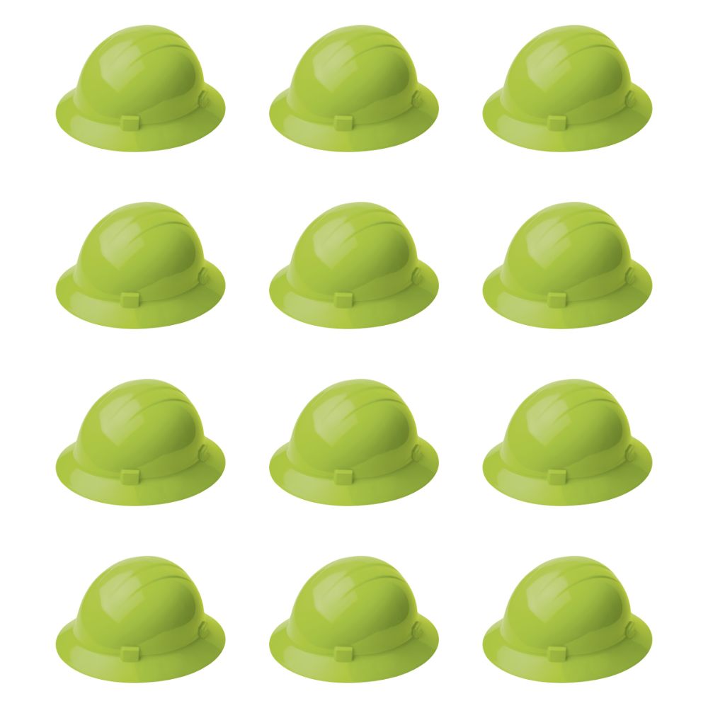 ERB Safety Americana Full Brim Slide-Lock Suspension Pack of 12