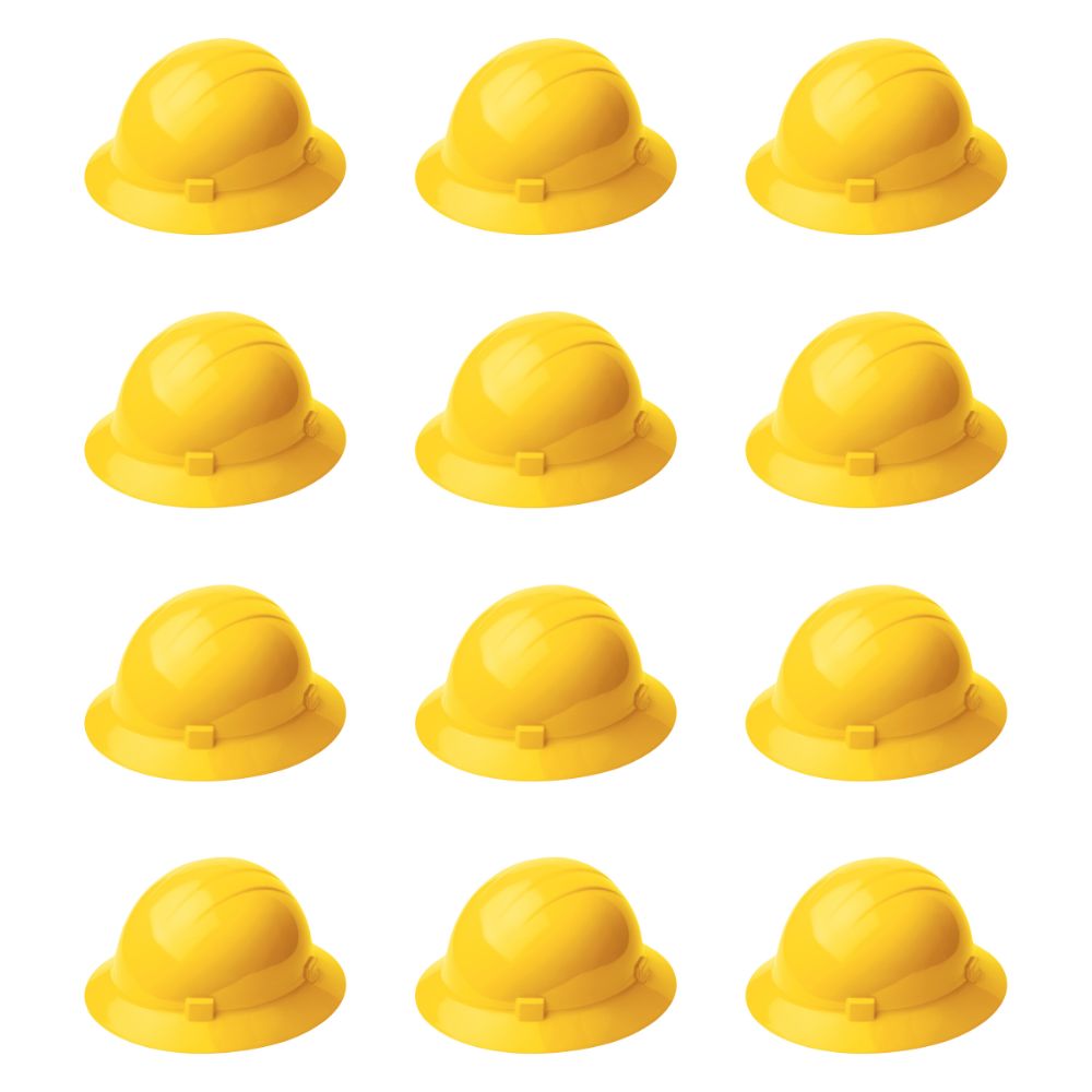 ERB Safety Americana Full Brim Slide-Lock Suspension Pack of 12