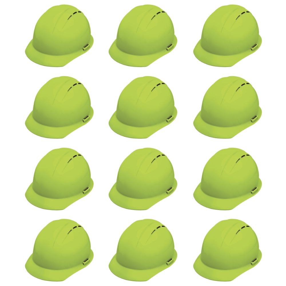 ERB Safety Americana Vent Cap Mega Ratchet Suspension (Pack of 12)