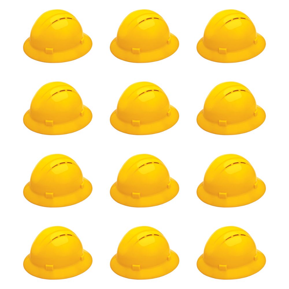 ERB Safety Americana Vent Full Brim Mega Ratchet Suspension Pack of 12