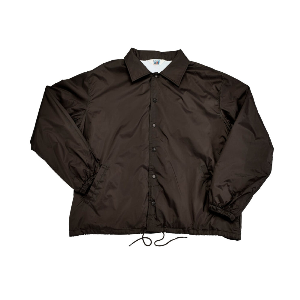 Liberty Uniform Lined Windbreaker- Coach Jacket (Brown) | LIB-560MBN