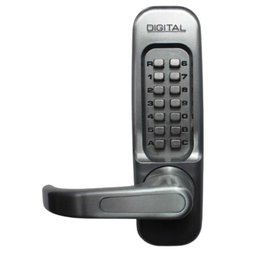 2835 Double Combination White Keyless Mechanical Passage Door