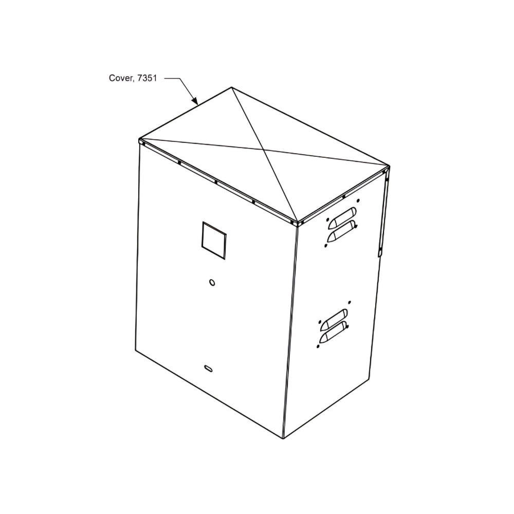 Nice 10030490 Black Powder Coated Shroud Cover for 7100/7300 Series | All Security Equipment
