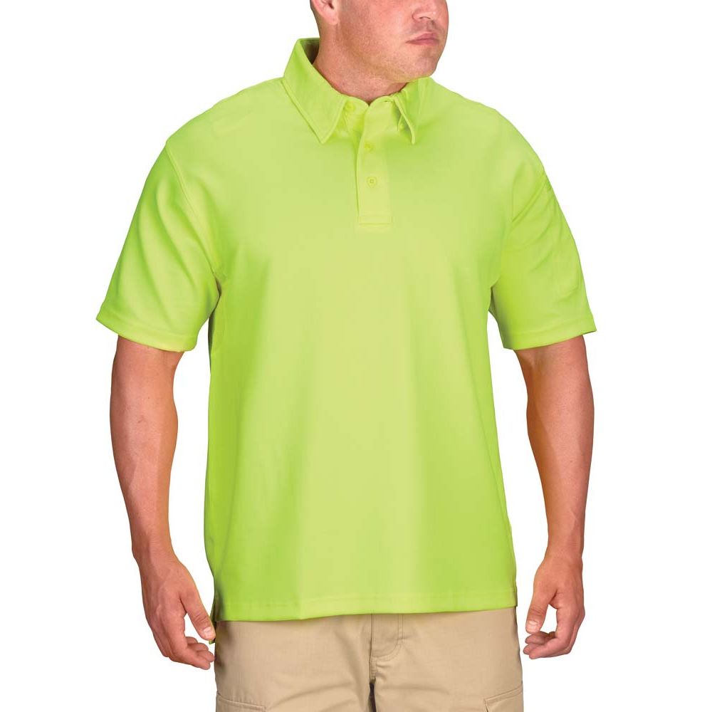 Propper I.C.E. Men's Performance Polo Short Sleeve F5341 Hi-Viz Yellow