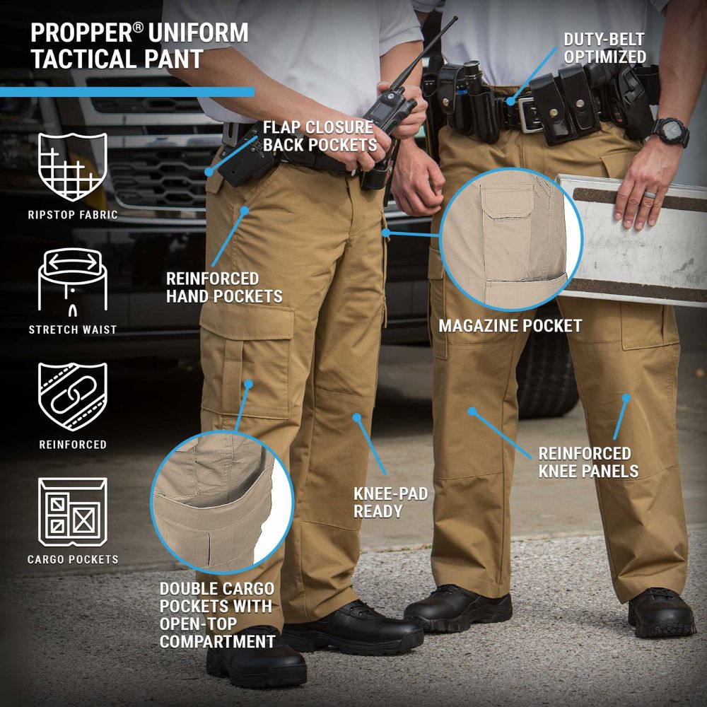 Propper Men's Uniform Tactical Pant (Khaki) | All Security Equipment