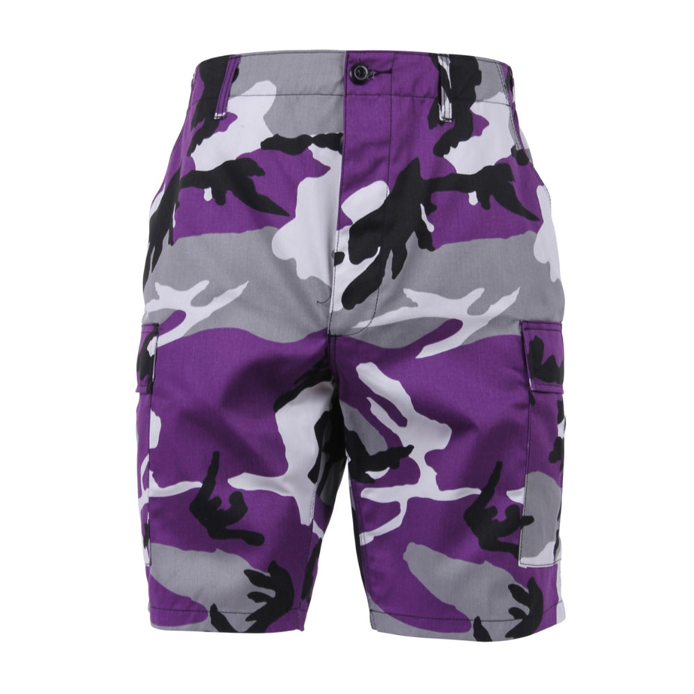 Rothco Colored Camo BDU Shorts (Ultra Violet Camo) - 1