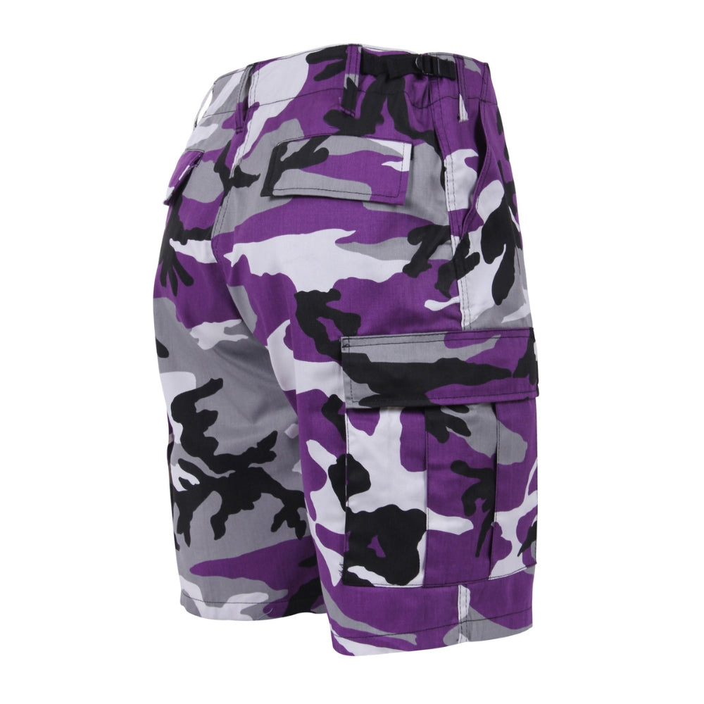 Rothco Colored Camo BDU Shorts (Ultra Violet Camo) - 3
