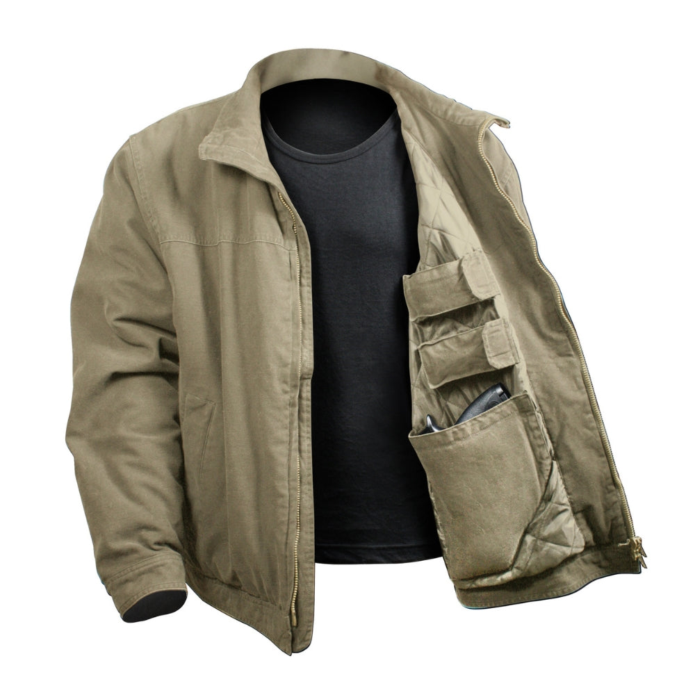 Rothco Concealed Carry 3 Season Jacket (Khaki) | All Security Equipment - 2
