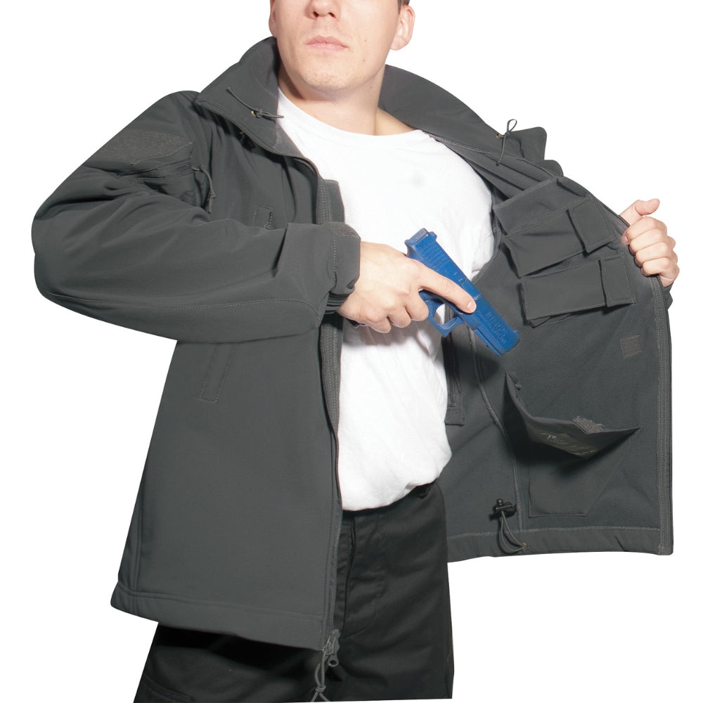 Rothco Concealed Carry Soft Shell Jacket (Gunmetal Grey) - 5