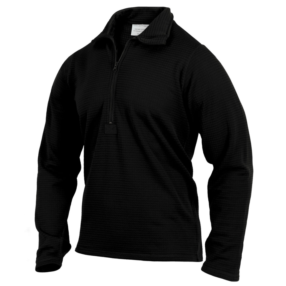 Rothco ECWCS Gen III Mid-Weight Underwear Top Level II (Black) - 2