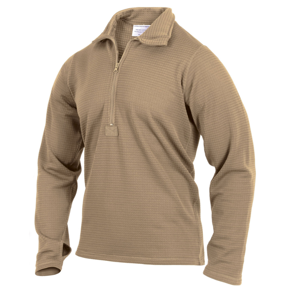 Rothco ECWCS Gen III Mid-Weight Underwear Top Level II (Desert Sand) - 2