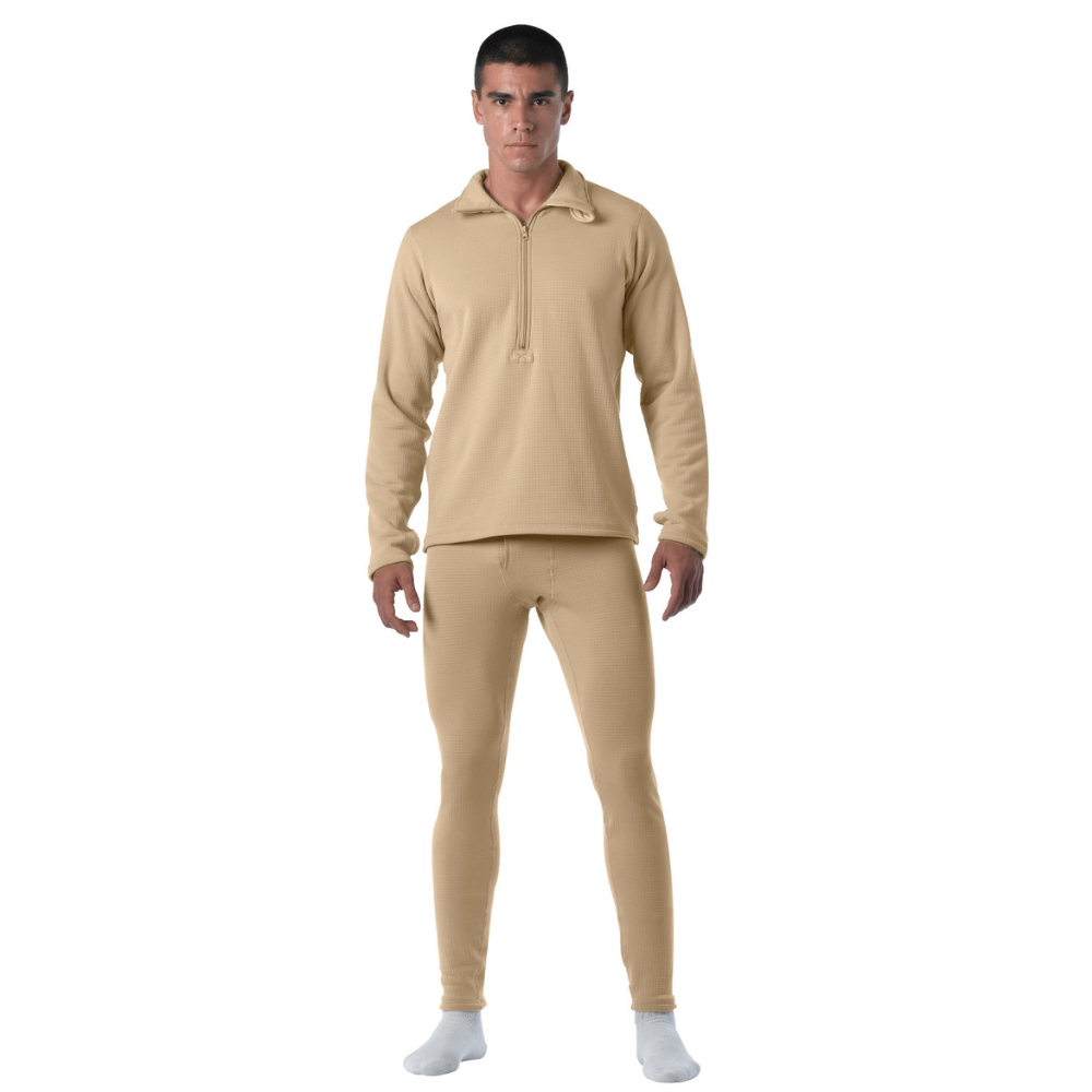 Rothco ECWCS Gen III Mid-Weight Underwear Top Level II (Desert Sand) - 3