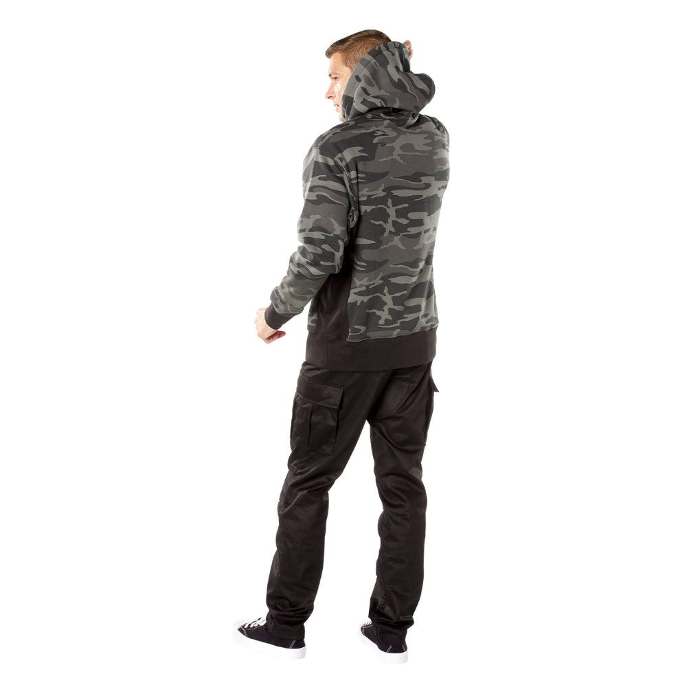 Rothco Every Day Pullover Hooded Sweatshirt (Black Camo)