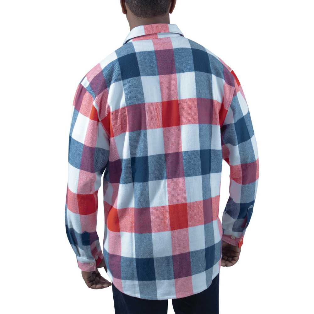 Rothco Extra Heavyweight Buffalo Plaid Flannel Shirt (Red/White/Blue) - 5