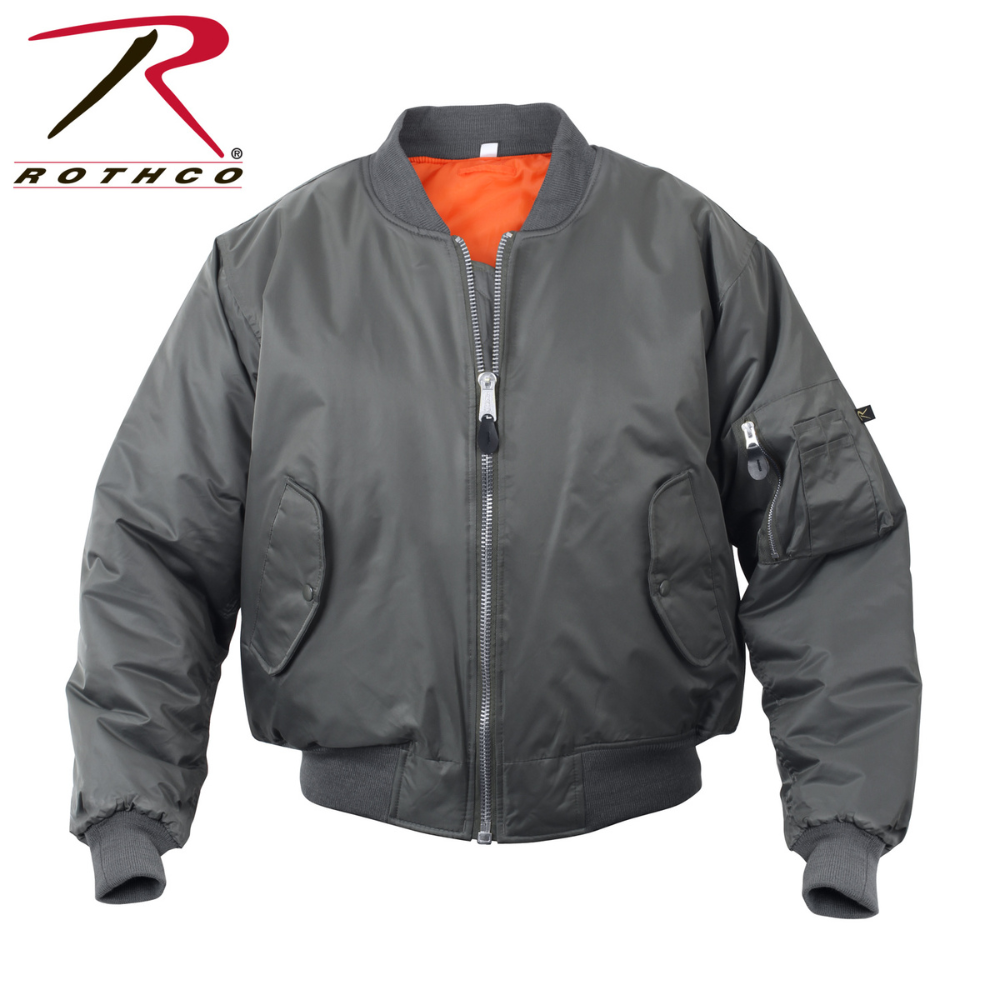 Rothco MA 1 Flight Jacket Gunmetal Grey All Security Equipment