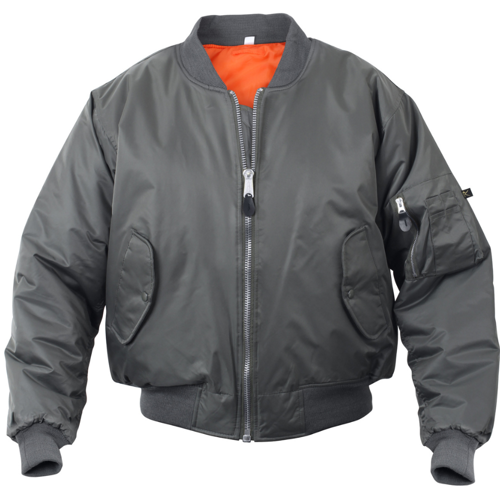 Rothco MA-1 Flight Jacket (Gunmetal Grey) | All Security Rothco MA-1 Flight Jacket (Gunmetal Grey) | All Security