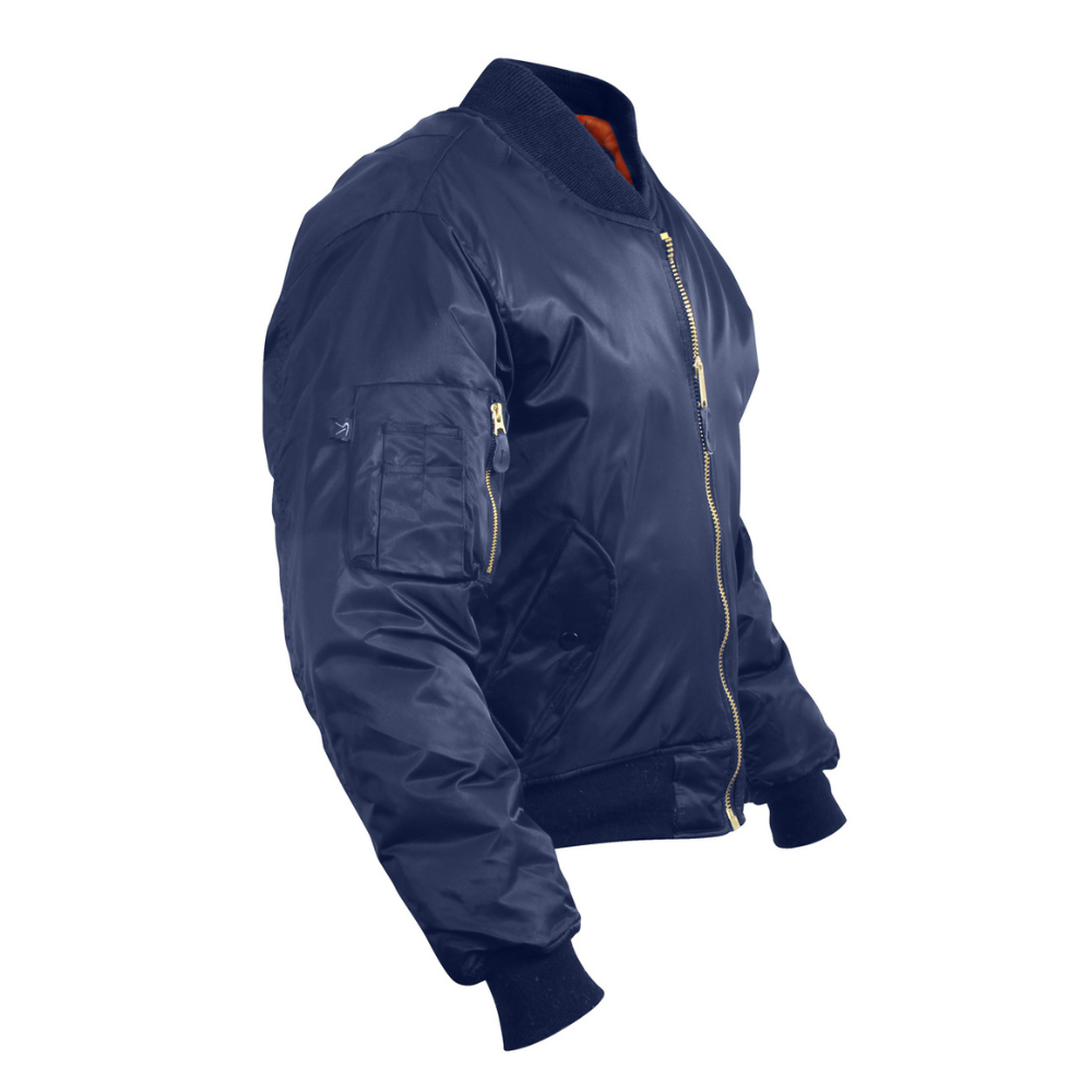 Rothco MA-1 Flight Jacket (Navy Blue) | All Security Equipment - 2