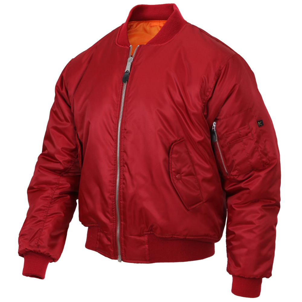 Rothco MA-1 Flight Jacket (Red) | All Security Equipment Rothco MA-1 Flight Jacket (Red) | All Security Equipment