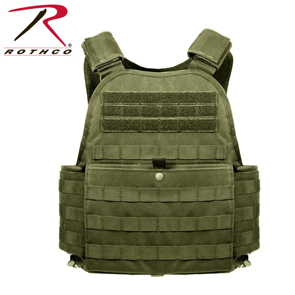 Rothco MOLLE Plate Carrier Vest (Olive Drab)