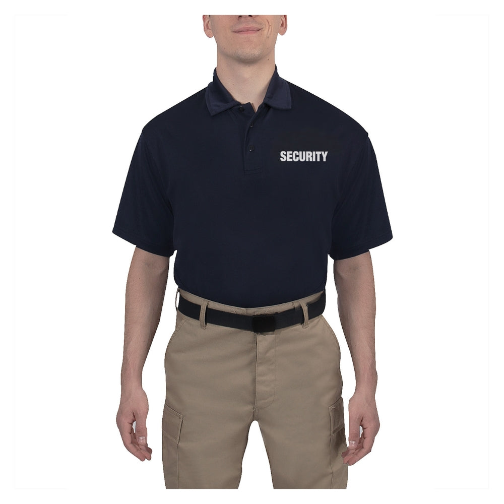 Rothco Moisture Wicking Security Polo Shirt (Midnight Navy Blue) - 1