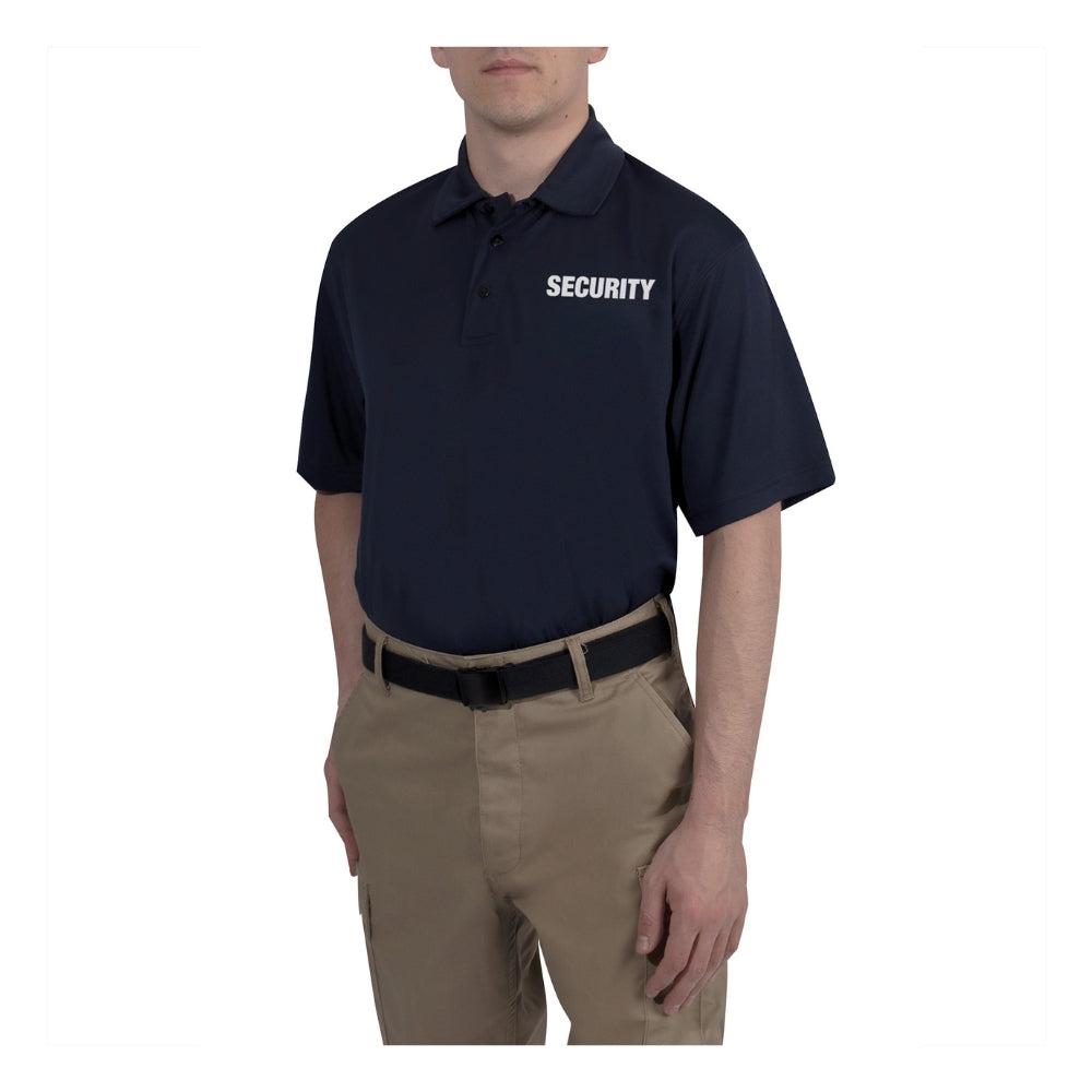 Rothco Moisture Wicking Security Polo Shirt (Midnight Navy Blue) - 2