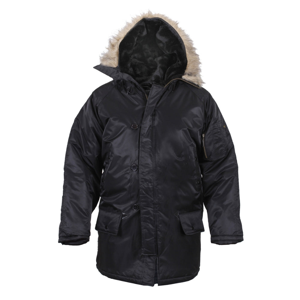 Rothco N-3B Snorkel Parka (Black) | All Security Equipment