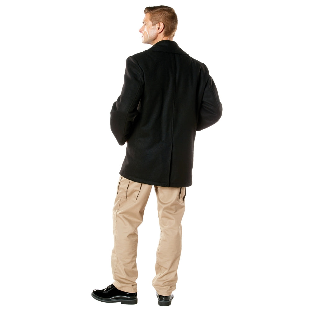 Rothco Naval Heritage Pea Coat (Black) | All Security Equipment - 3