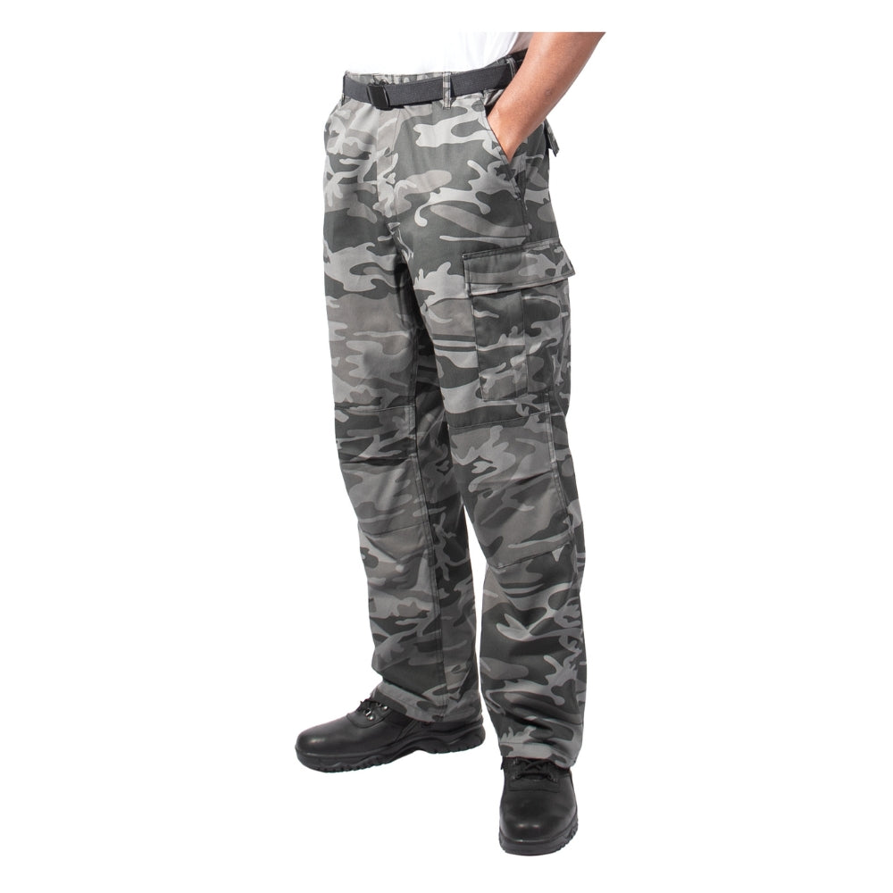 Rothco Relaxed Fit Zipper Fly BDU Pants (Black Camo) - 3