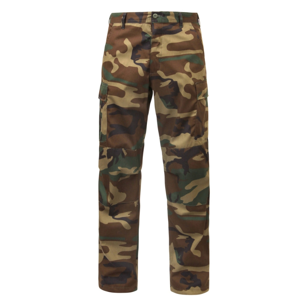 Rothco Relaxed Fit Zipper Fly BDU Pants (Woodland Camo) - 1