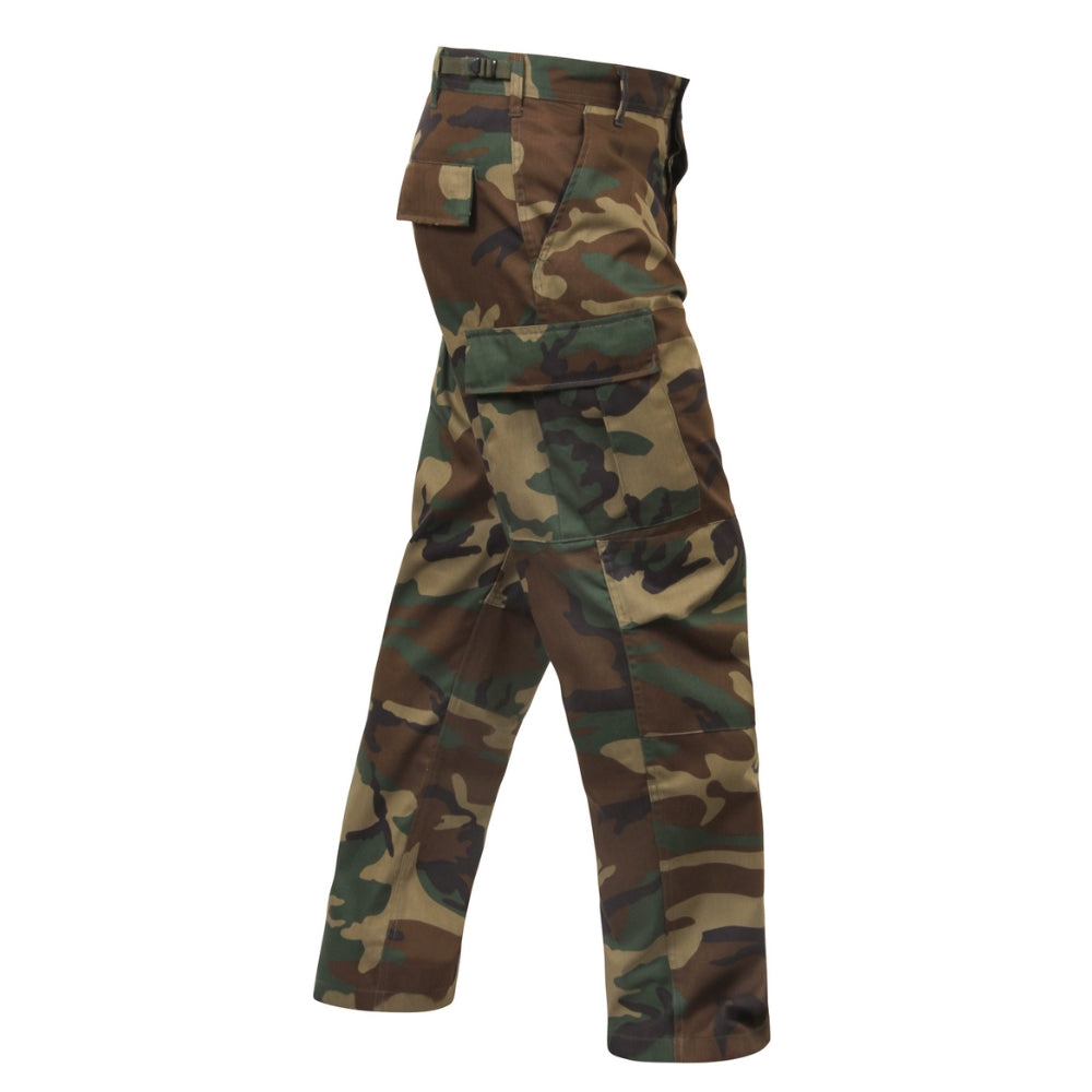 Rothco Relaxed Fit Zipper Fly BDU Pants (Woodland Camo) - 2