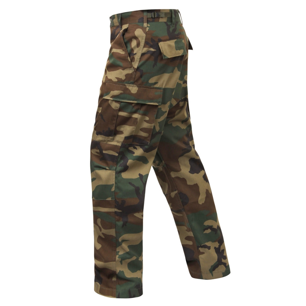 Rothco Relaxed Fit Zipper Fly BDU Pants (Woodland Camo) - 3