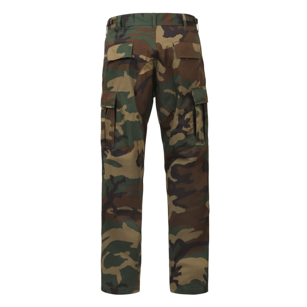 Rothco Relaxed Fit Zipper Fly BDU Pants (Woodland Camo) - 4