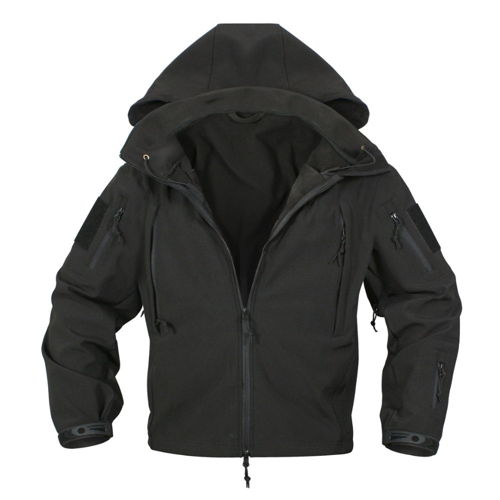 Rothco Special Ops Tactical Soft Shell Jacket (Black) - 3