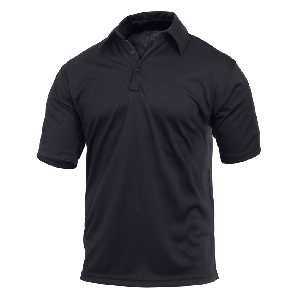 Rothco Tactical Performance Polo Shirt (Black) | All Security Equipment
