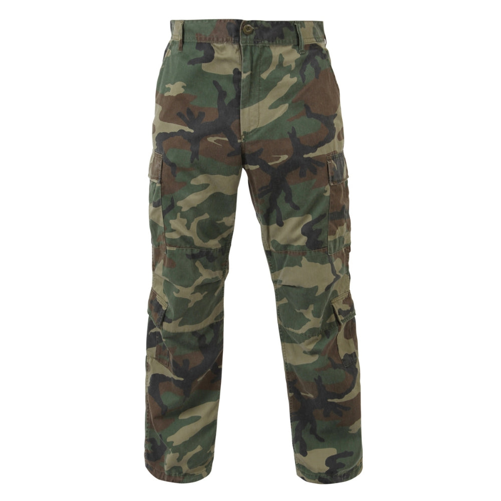 Rothco Vintage Camo Paratrooper Fatigue Pants (Woodland Camo) - 1