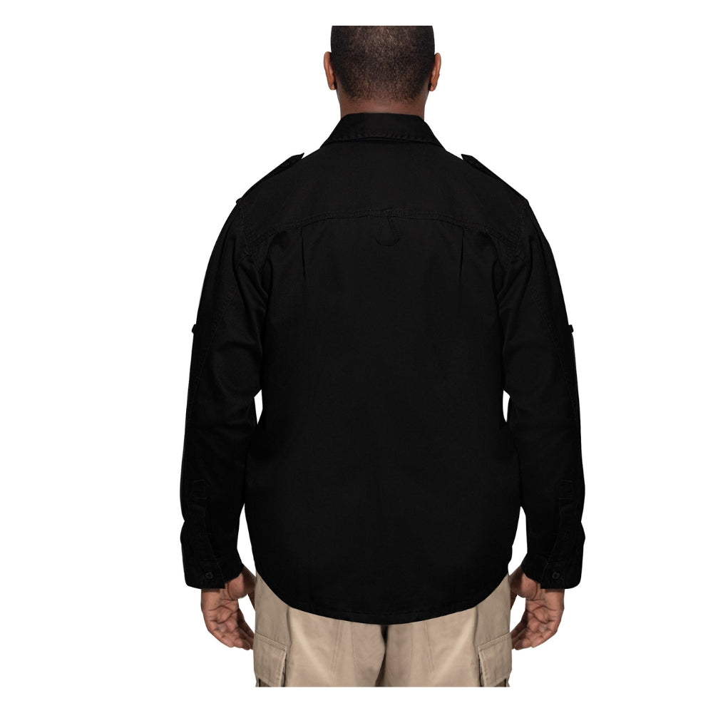 Rothco Vintage Fatigue Shirts (Black) | All Security Equipment - 4