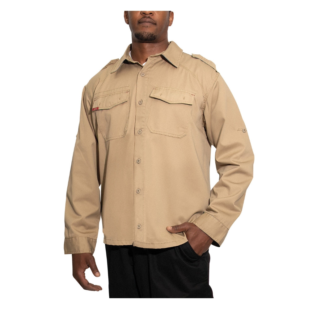 Rothco Vintage Fatigue Shirts (Khaki) | All Security Equipment - 2