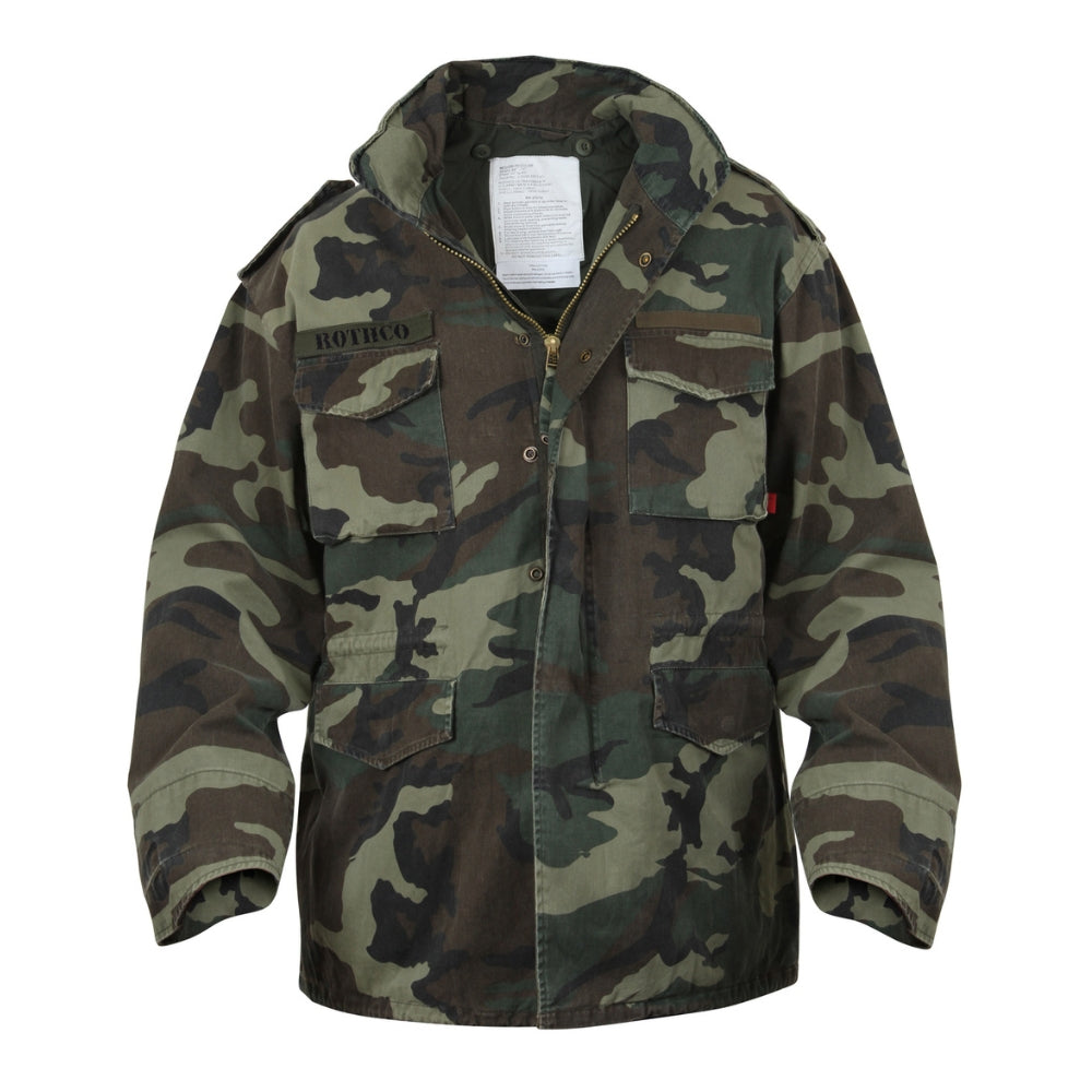 Rothco Vintage M-65 Field Jacket (Woodland Camo) - 1