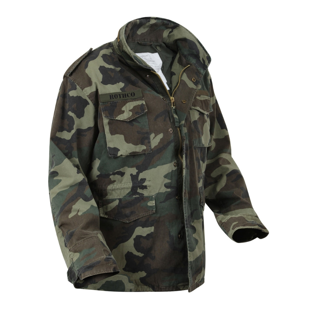 Rothco Vintage M-65 Field Jacket (Woodland Camo) - 2